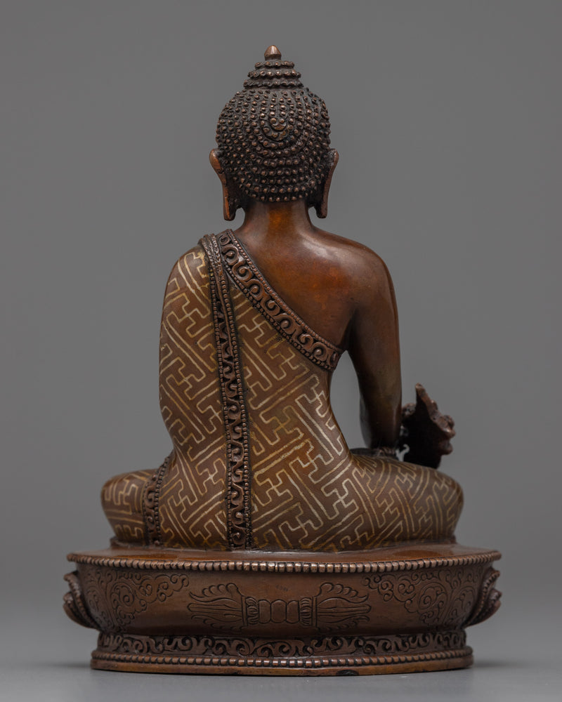 Bhaisajyaguru Medicine Buddha Sculpture | Traditional Himalayan Religious Art