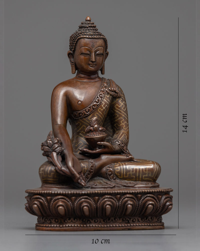 Bhaisajyaguru Medicine Buddha Sculpture | Traditional Himalayan Religious Art