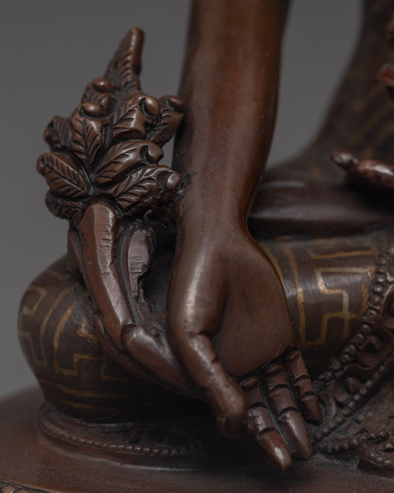 Bhaisajyaguru Medicine Buddha Sculpture | Traditional Himalayan Religious Art