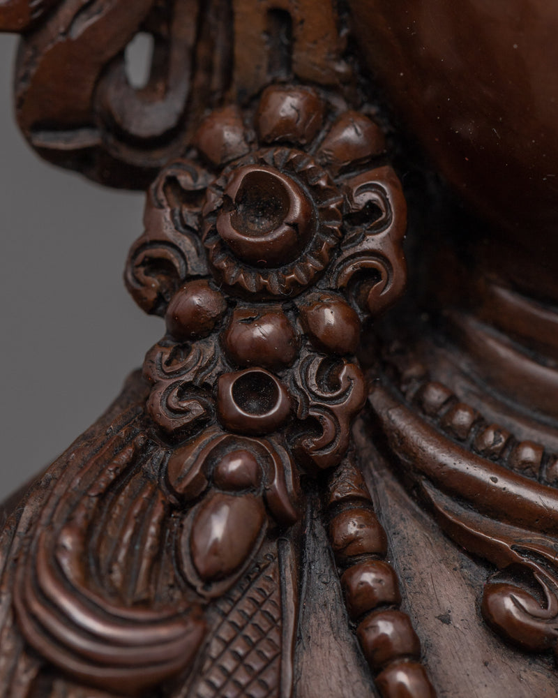 Four Arm Chenrezig Hand-carved Sculpture | Traditional Art of Nepali Artist