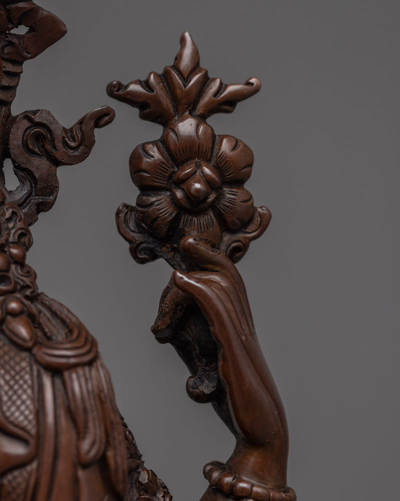 Four Arm Chenrezig Hand-carved Sculpture | Traditional Art of Nepali Artist