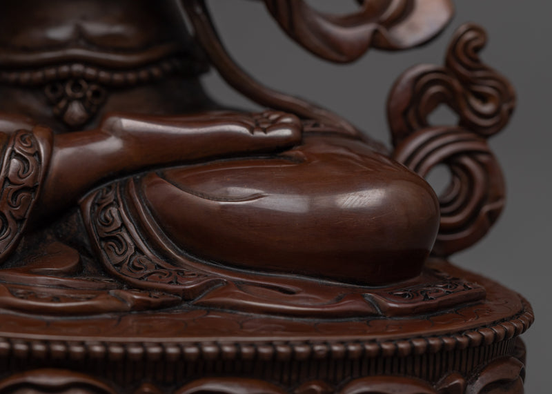 Four Arm Chenrezig Hand-carved Sculpture | Traditional Art of Nepali Artist