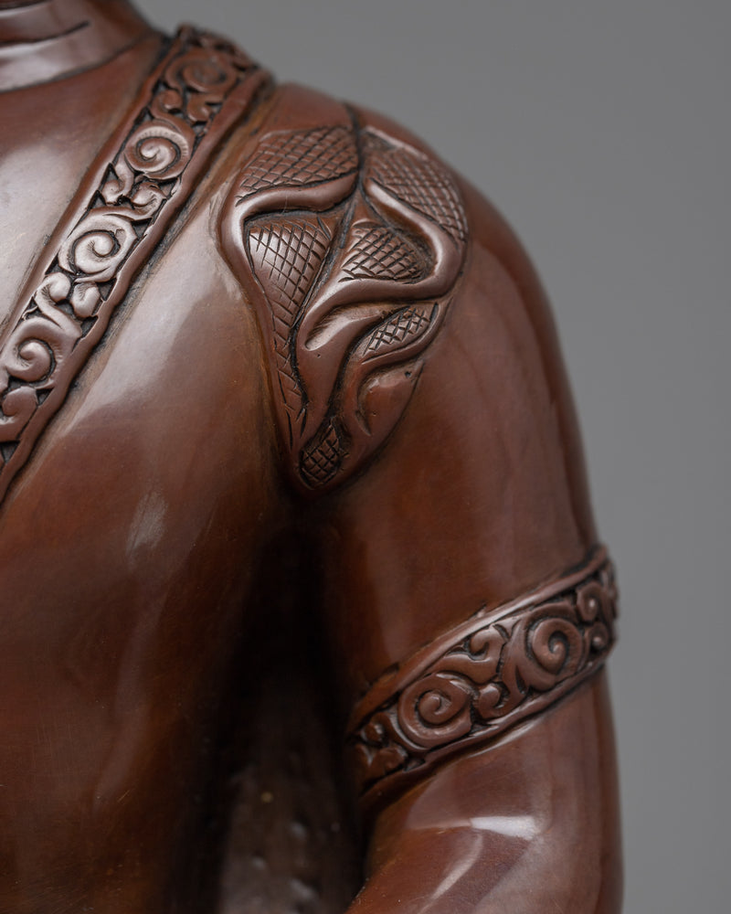 Statue of Buddha Shakyamuni | Hand-Carved in Traditional Himalayan Art