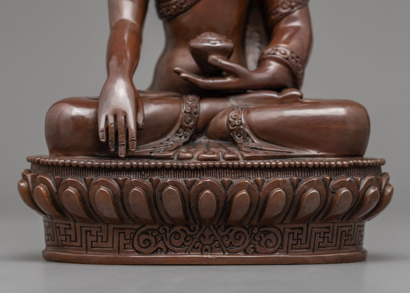 Statue of Buddha Shakyamuni | Hand-Carved in Traditional Himalayan Art