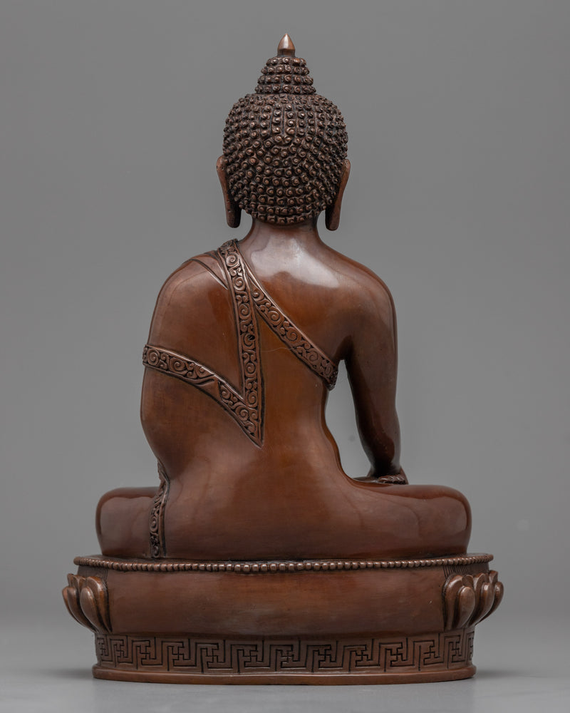 Statue of Buddha Shakyamuni | Hand-Carved in Traditional Himalayan Art