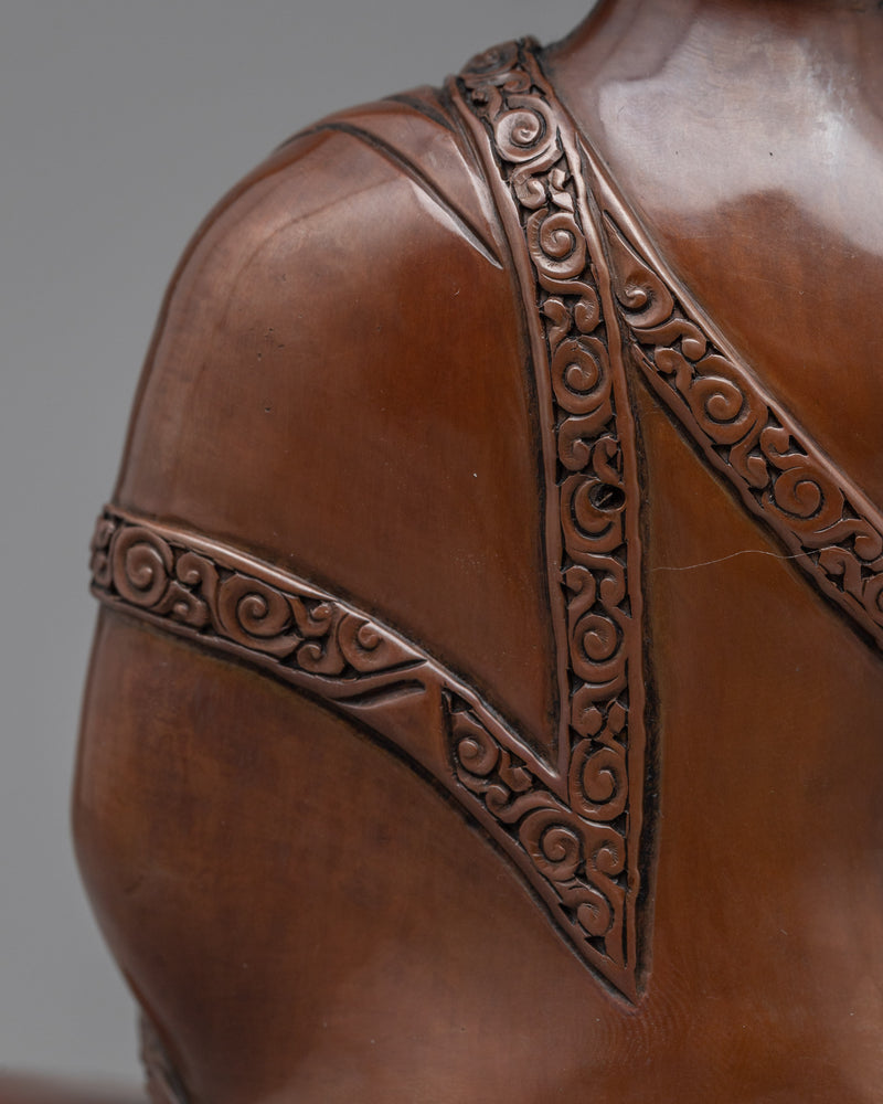 Statue of Buddha Shakyamuni | Hand-Carved in Traditional Himalayan Art