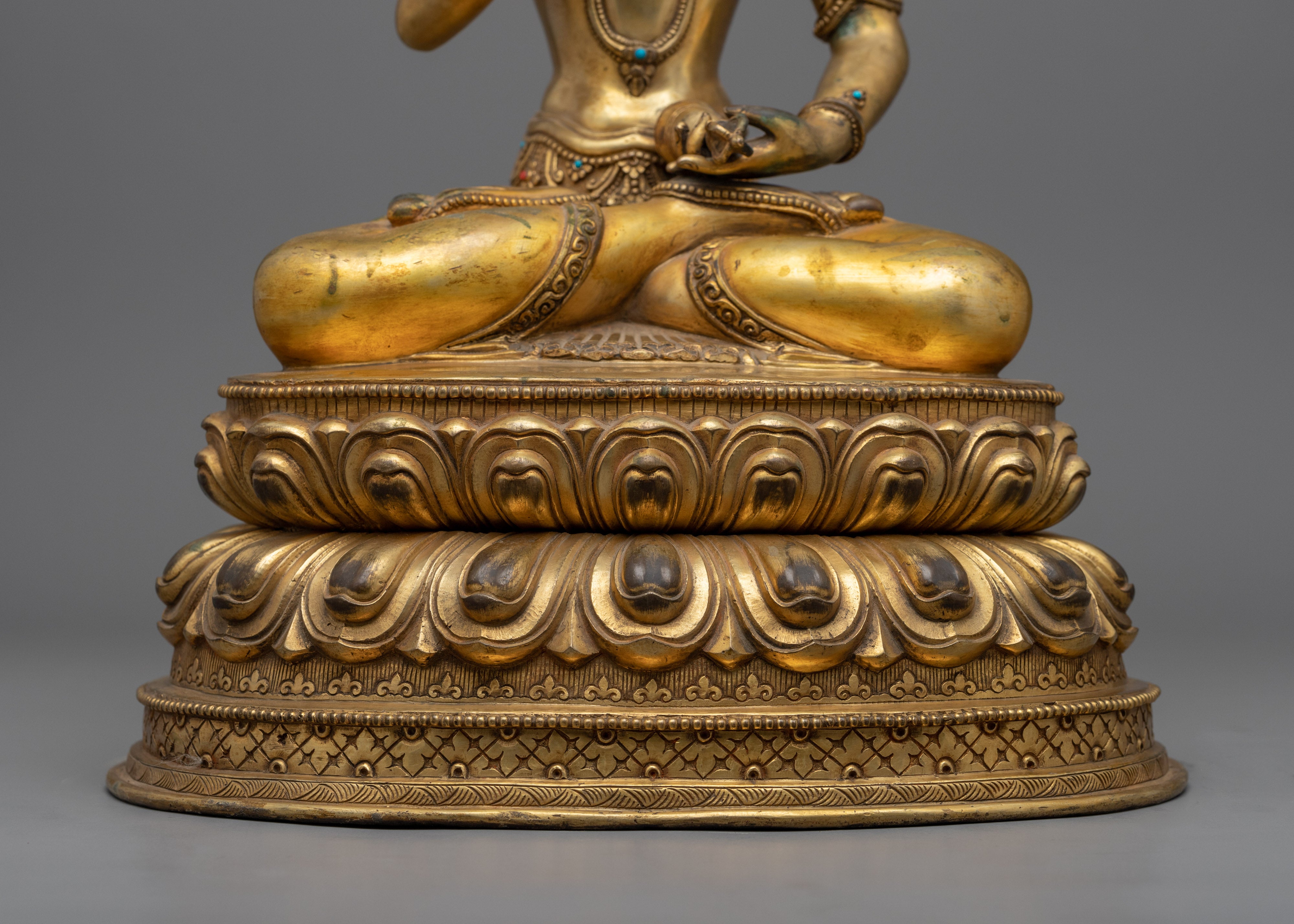 Bodhisattva Vajrasattva Handmade Sculpture | Traditional Buddhist Arta