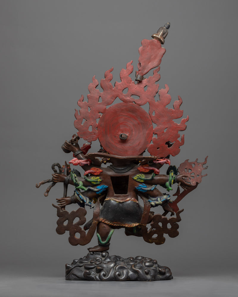 Oxidized Copper Ucchusma Statue |  Great Strength Furious Diamond Ucchuṣma