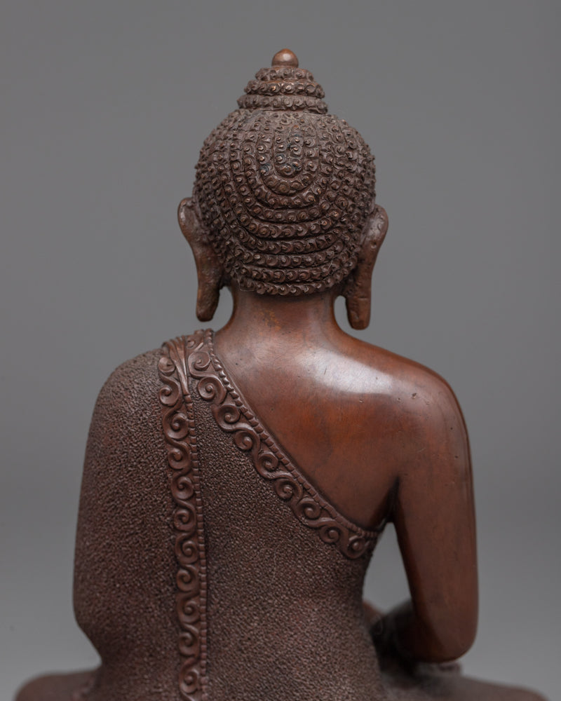 Handcrafted Buddha Amitabha Statue |  Buddhist Oxidized Copper Statue