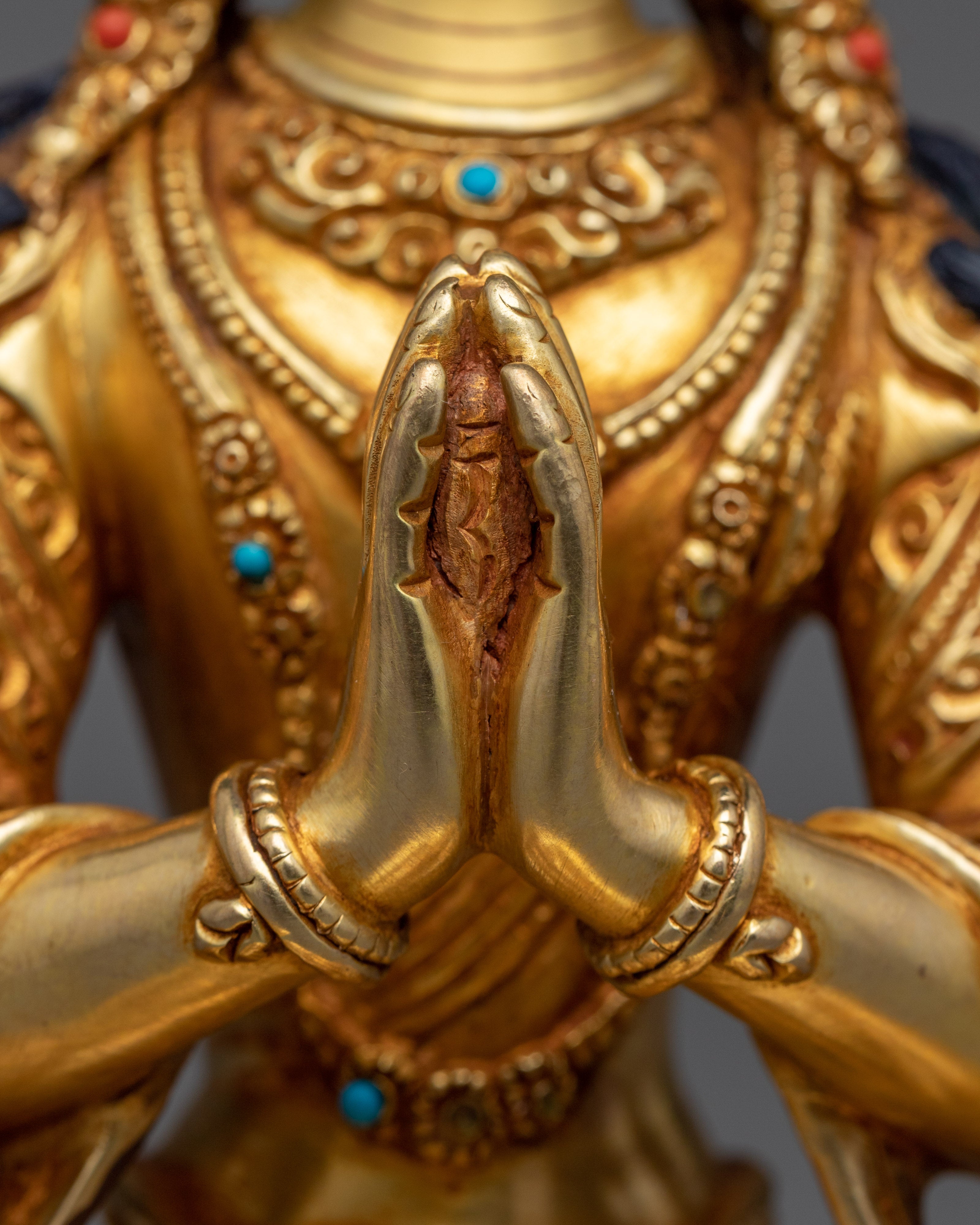 4 Armed Chenrezig Statue for Meditation | Handcrafted Buddhist Statue for Meditation