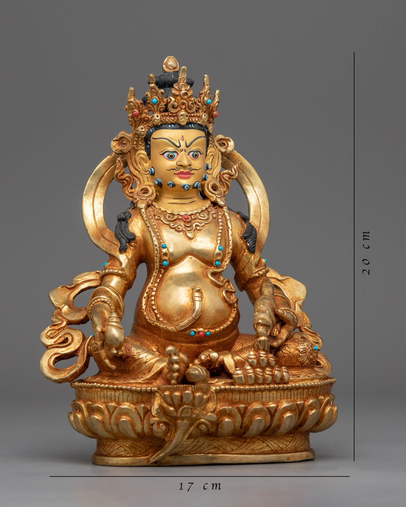 Dzambhala Statue Sculpture | Traditional Handcrafted Buddhist Art