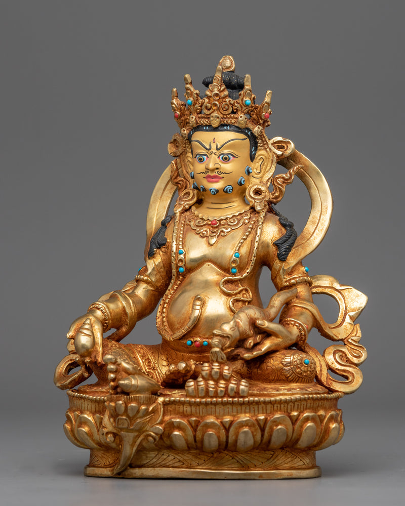 Dzambhala Statue Sculpture | Traditional Handcrafted Buddhist Art