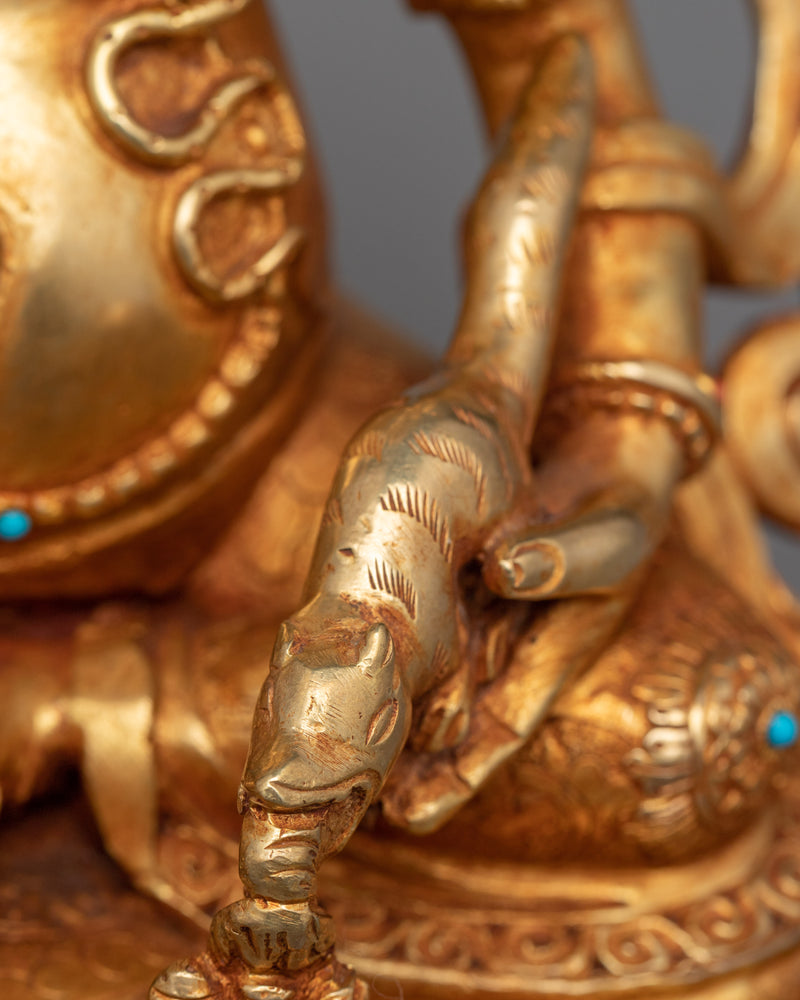 Dzambhala Statue Sculpture | Traditional Handcrafted Buddhist Art