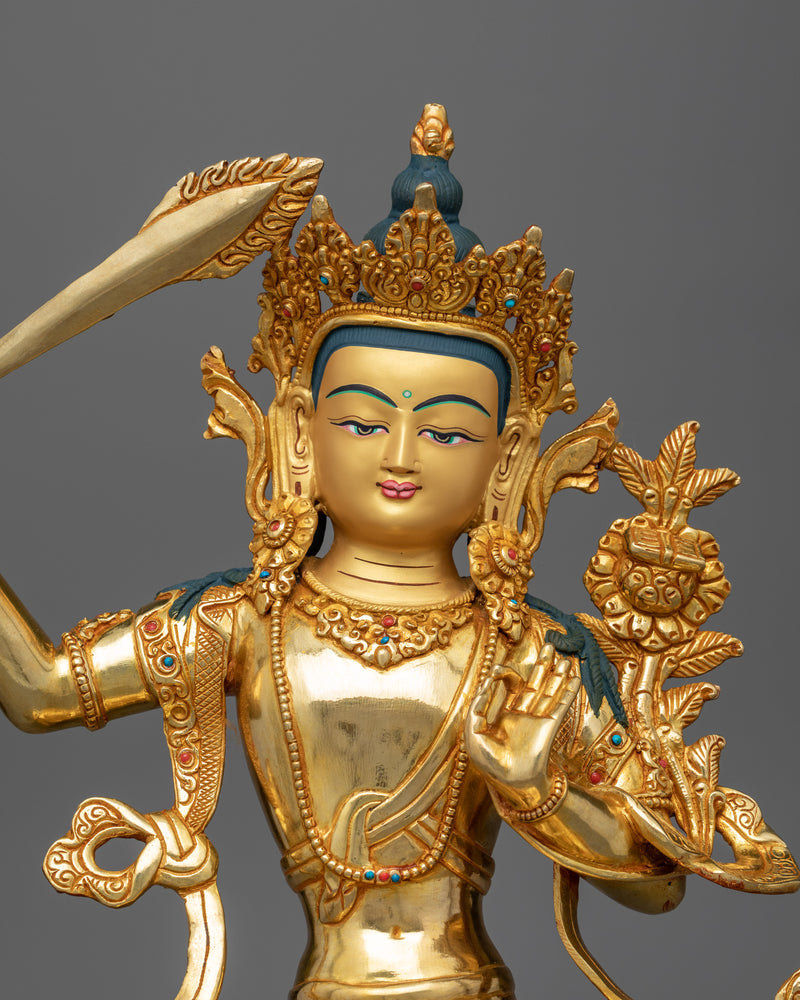 Manjushri Bodhisattva Statue | Bodhisattva of Wisdom Manjushri Art
