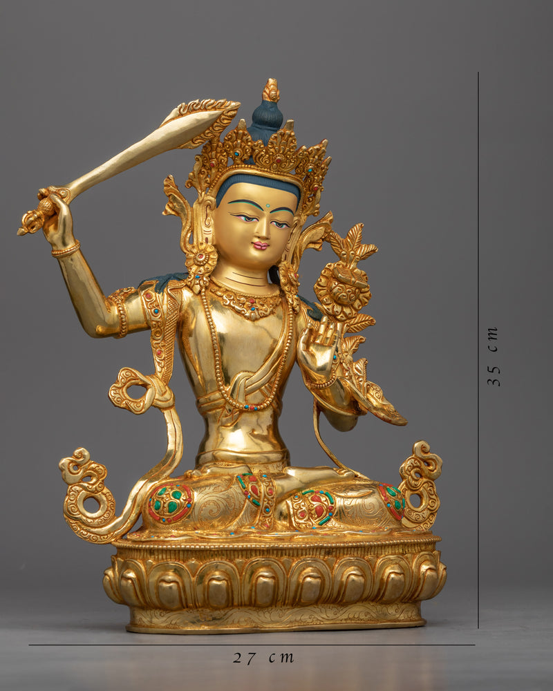 Manjushri Bodhisattva Statue | Bodhisattva of Wisdom Manjushri Art