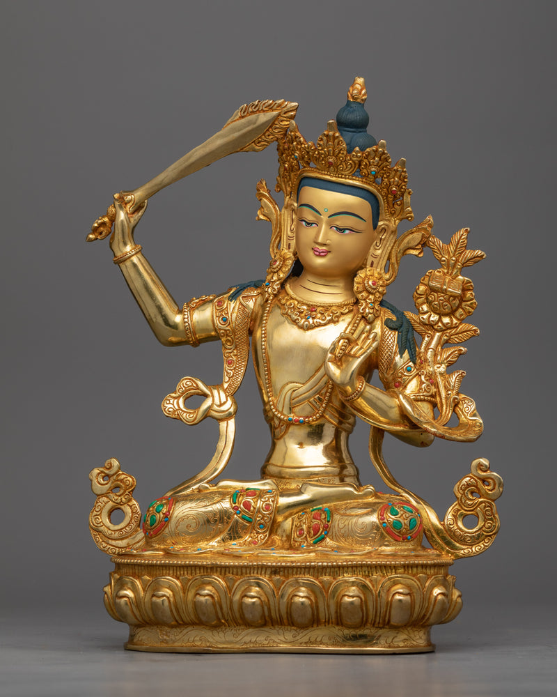 Manjushri Bodhisattva Statue | Bodhisattva of Wisdom Manjushri Art