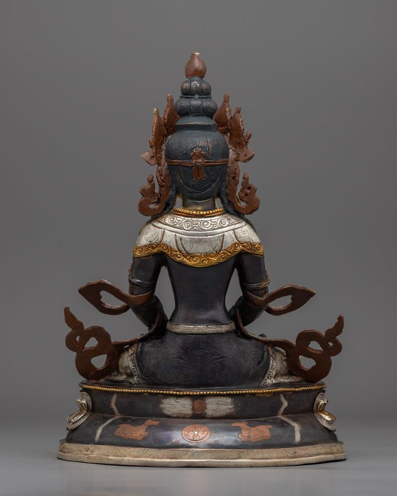 Amitayus Buddha Statue for Meditation and Altars | Handcrafted Buddhist Statue