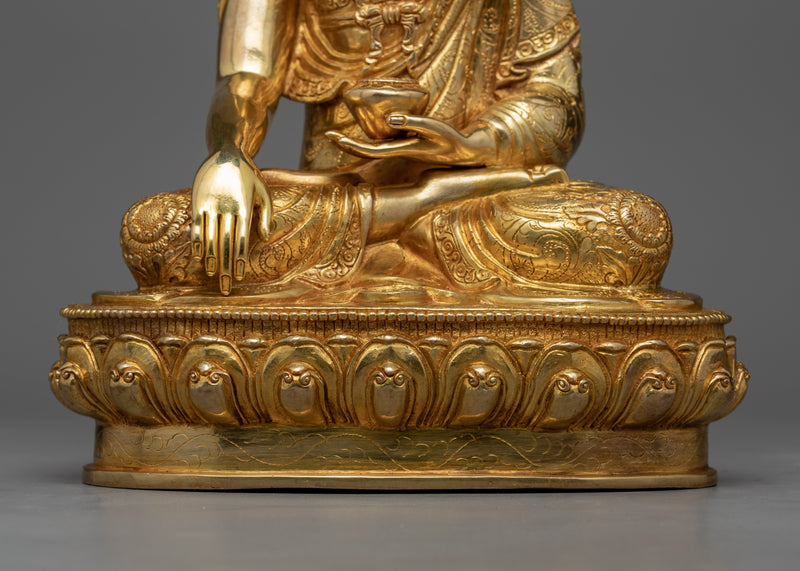 Namo Shakyamuni Buddha Sculpture for Meditation | Traditional Tibetan Style Buddhist Statue