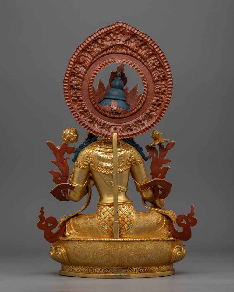 Green Tara Bodhisattva Statue | Female Bodhisattva Green Tara Art