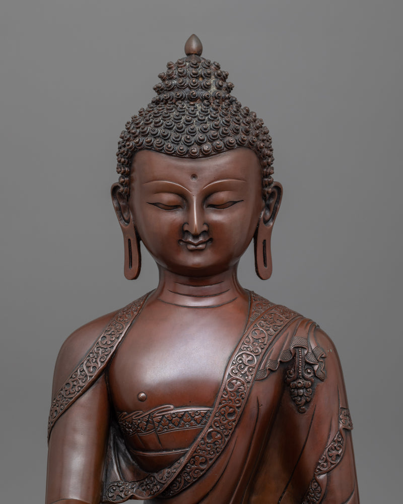 Buddha Shakyamuni Sculpture for Meditation | Traditional Himalayan Buddhist Artwork