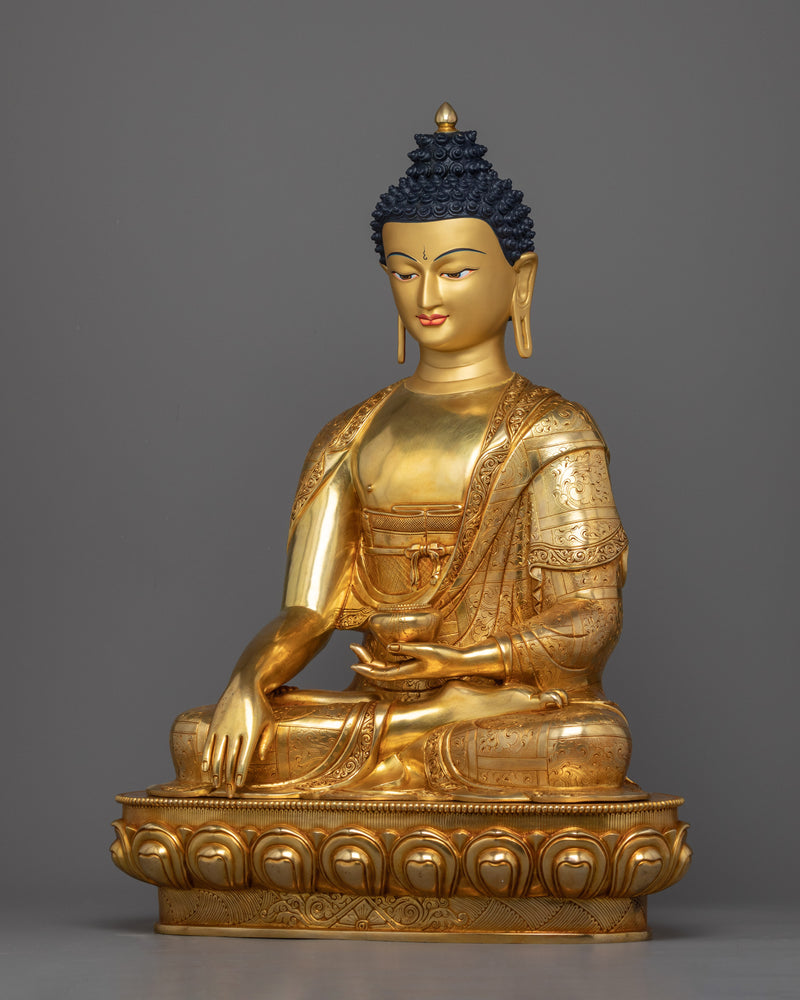 Fasting Buddha Shakyamuni Sculpture | Handcrafted Buddhist Statue for Meditation
