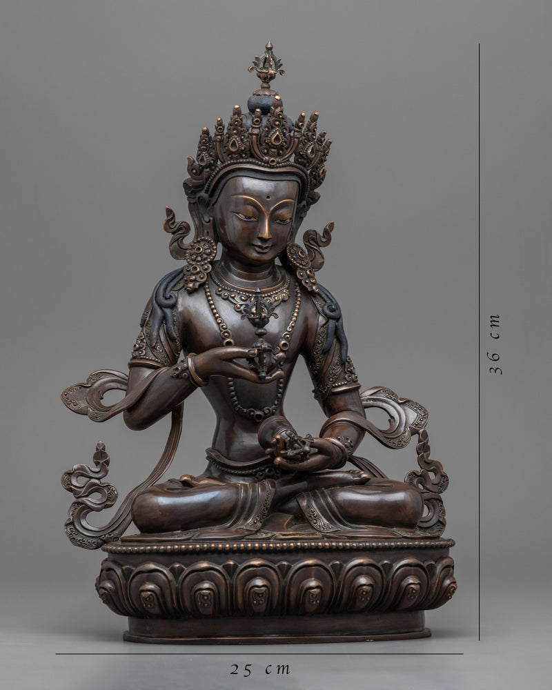 Tibetan Vajrasattva Sculpture | Tantric Buddhist Deity Vajrasattva Artwork