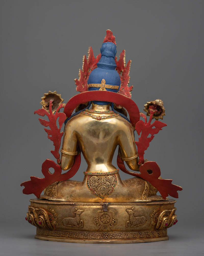 Green Tara Bodhisattva Statue | Traditional Tibetan Style Buddhist Statue