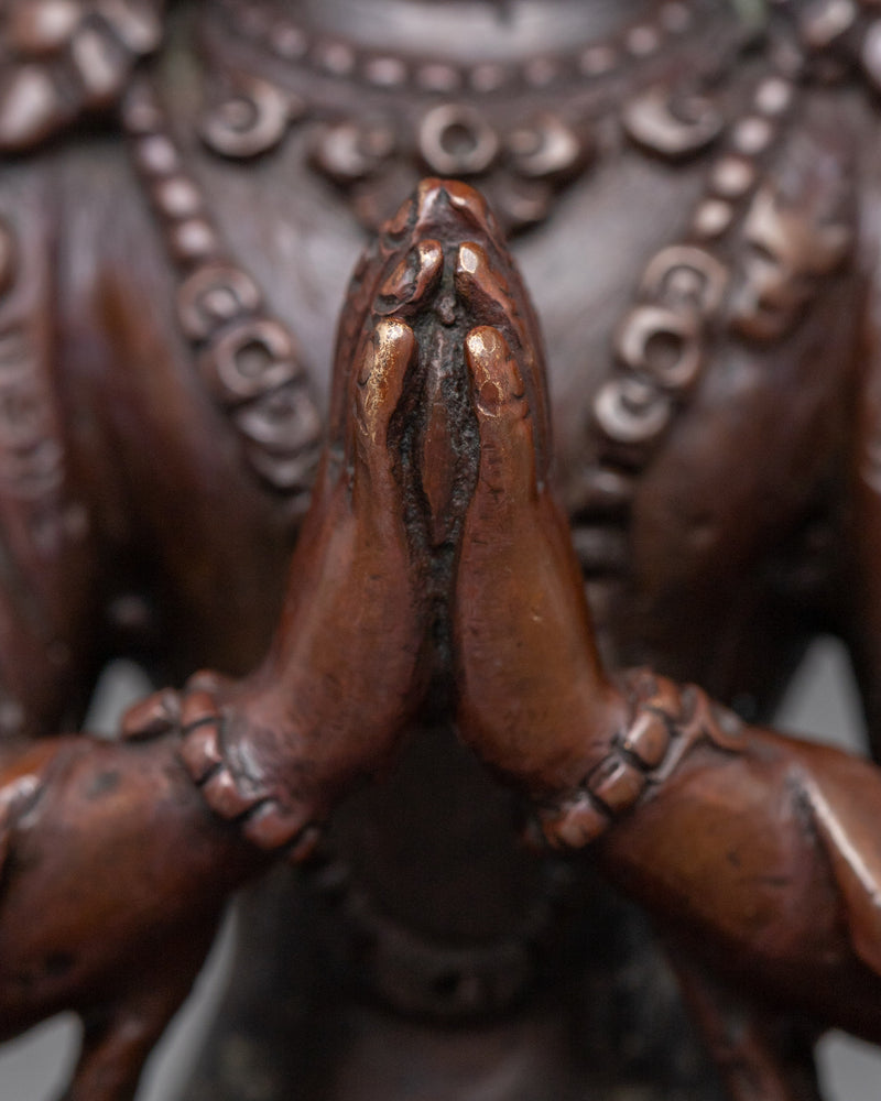 Bodhisattva Chenrezig Statue | Avalokitesvara, "One who looks with unwavering eye" Sculpture