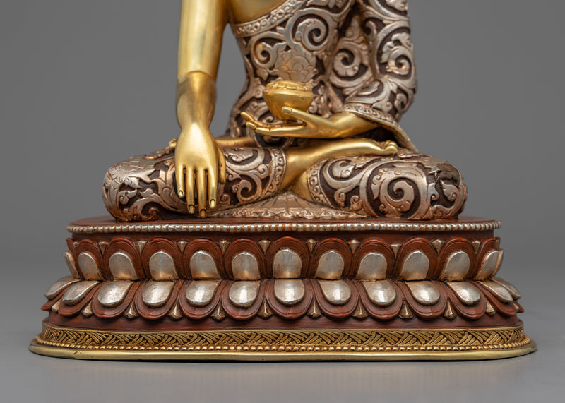 Buddha Shakyamuni Statue |  Traditional Handcrafted Buddhist Art