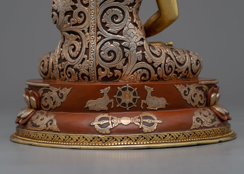 Crown Amitabha Buddha Statue | Traditional Tibetan Style Buddhist Statue