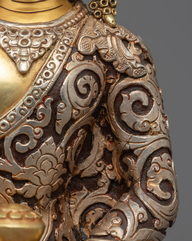 Crown Amitabha Buddha Statue | Traditional Tibetan Style Buddhist Statue