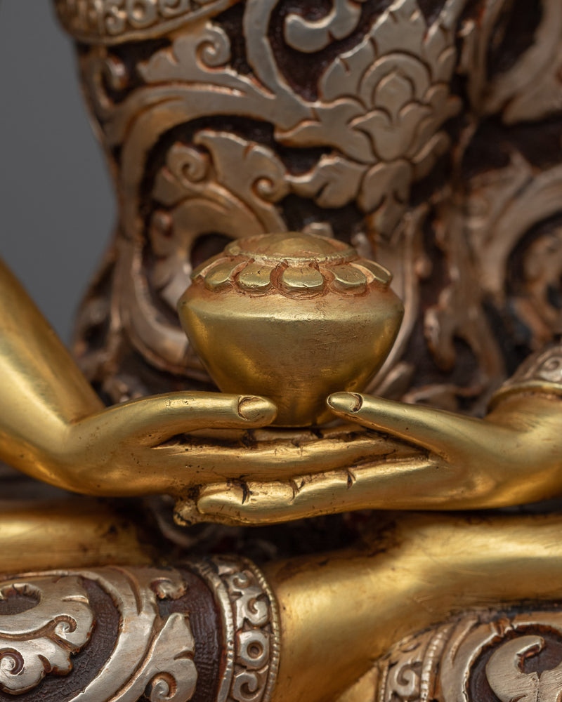 Crown Amitabha Buddha Statue | Traditional Tibetan Style Buddhist Statue