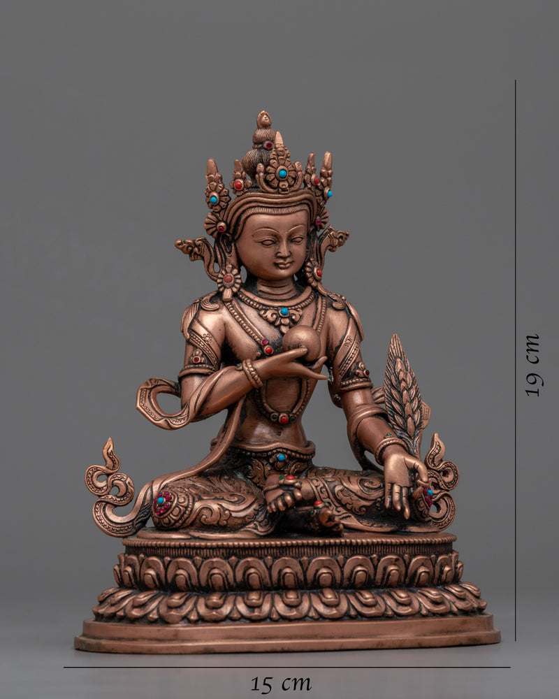 Kshitigarbha Bodhisattva Statue | Traditional Tibetan Style Buddhist Statue of Bodhisattva