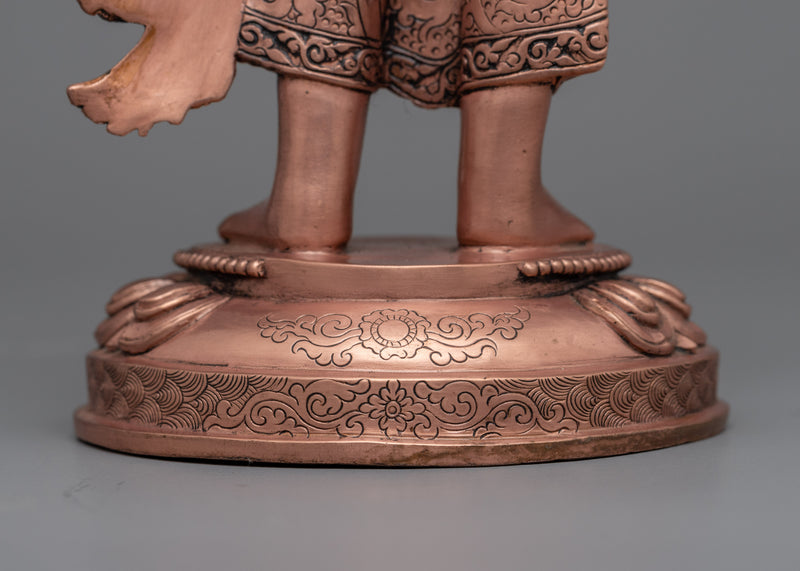 Standing Green Tara Buddha Statue | Buddhist Oxidized Copper Statue