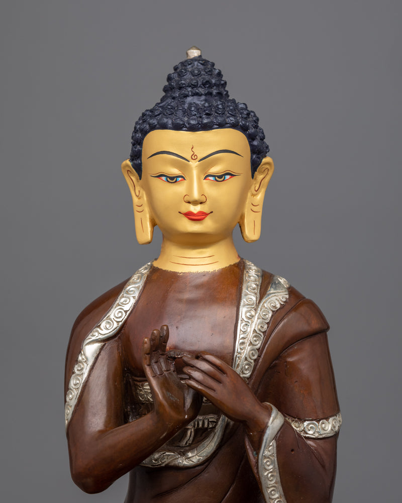 Vairocana Buddha Gold Gilded Statue | "The Illuminator" Buddha Sculpture