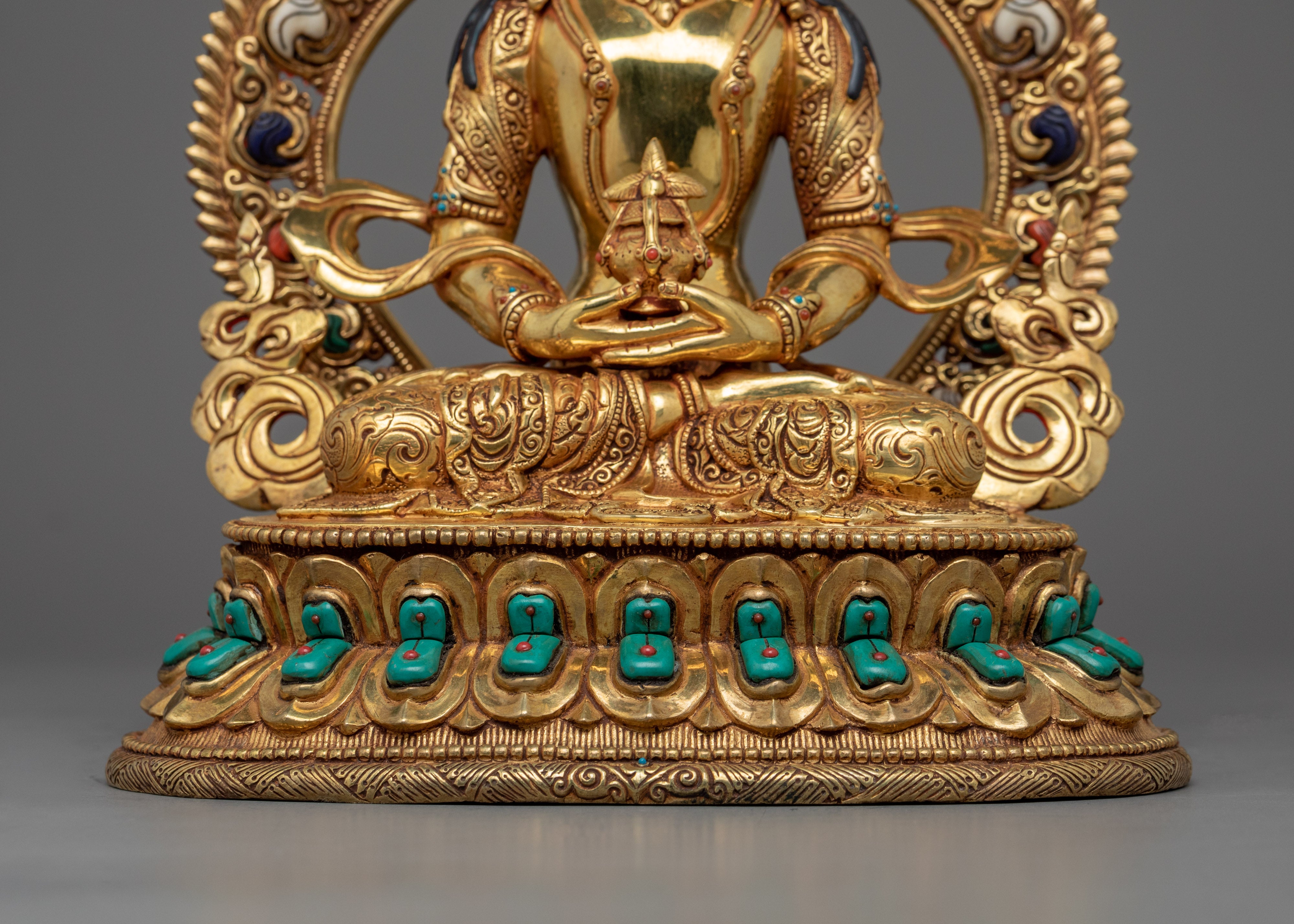 Amitayus Buddha Statue for Spiritual Enlightenment | Himalayan Exquisite Handmade Statue