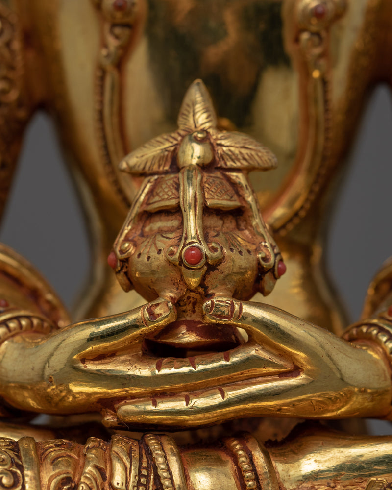 Amitayus Buddha Statue for Spiritual Enlightenment | Himalayan Exquisite Handmade Statue