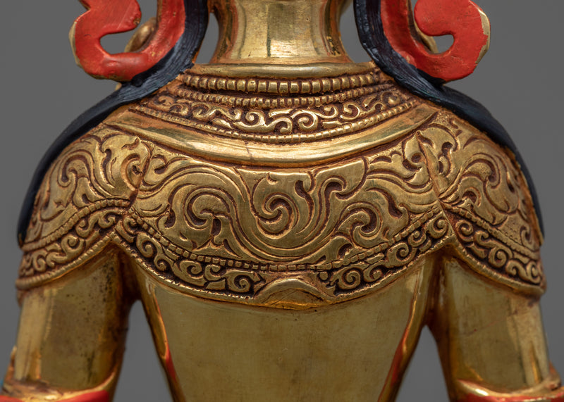 Amitayus Buddha Statue for Spiritual Enlightenment | Himalayan Exquisite Handmade Statue