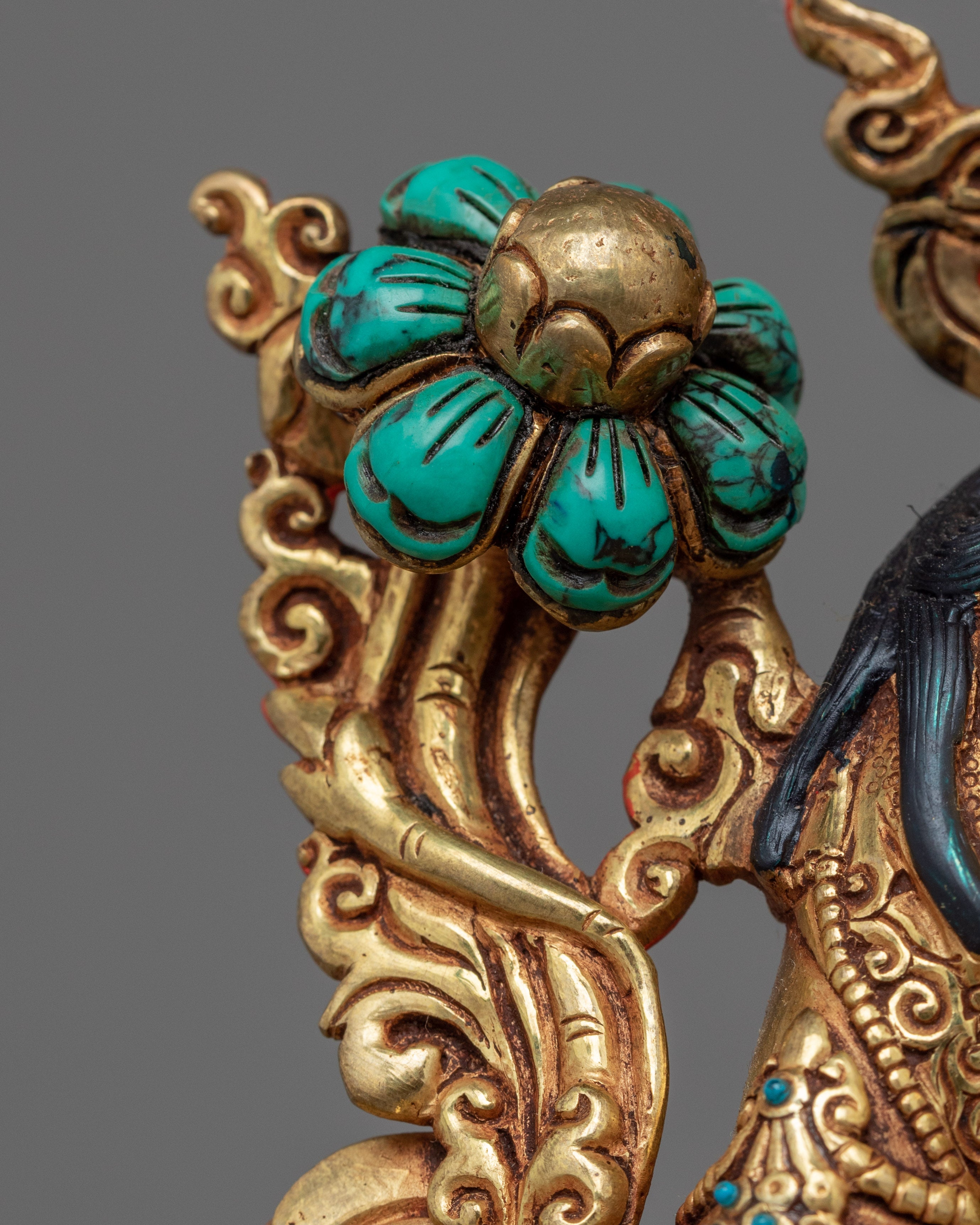 Green Tara Mantra Practice Statue | Traditional Tibetan Style Buddhist Statue