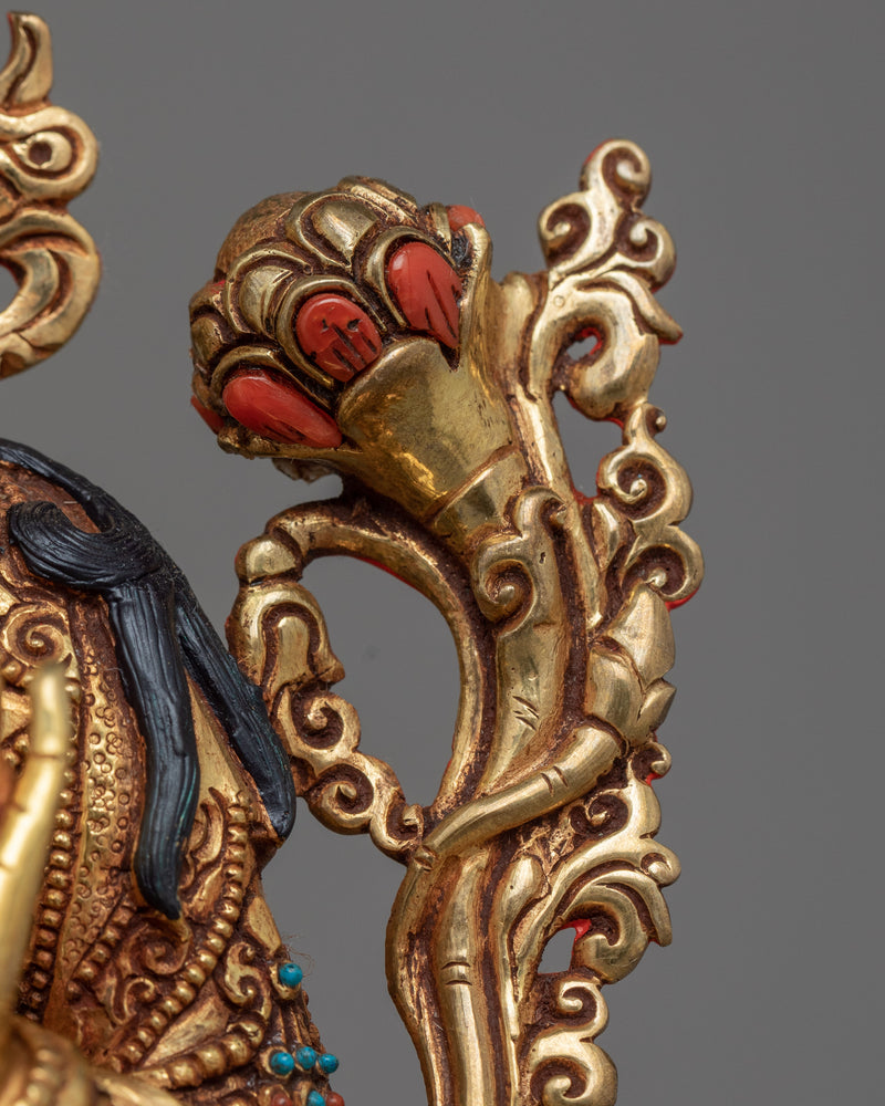 Green Tara Mantra Practice Statue | Traditional Tibetan Style Buddhist Statue