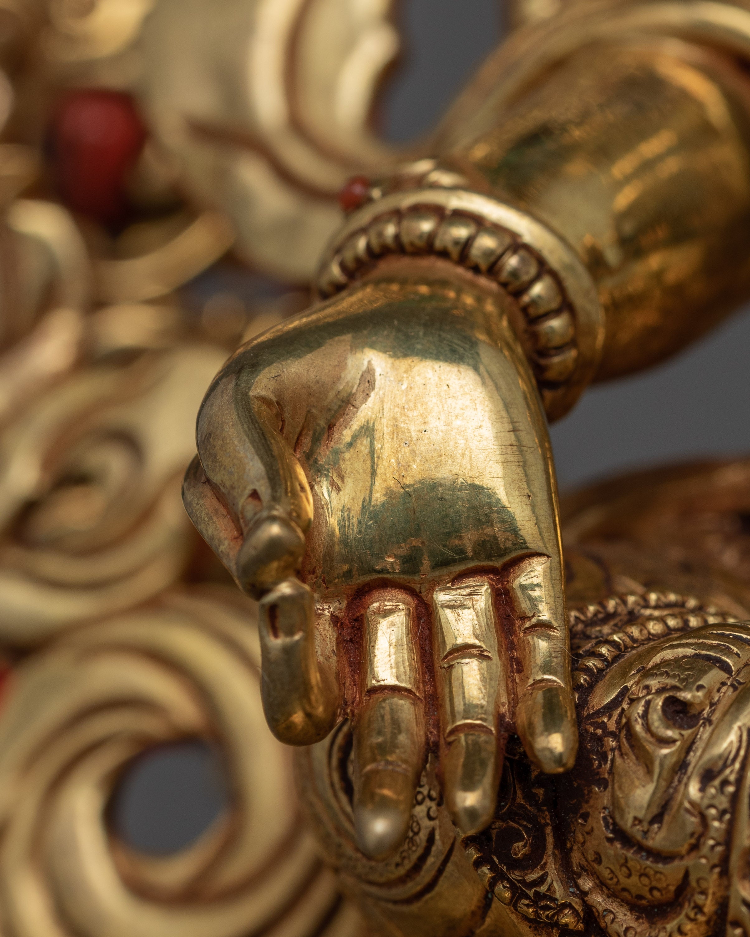 Green Tara Mantra Practice Statue | Traditional Tibetan Style Buddhist Statue