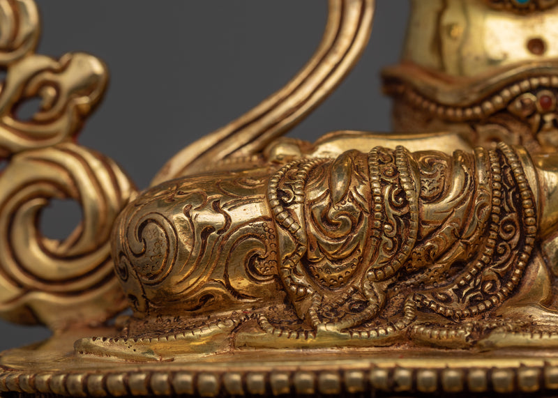 Bodhisattva Manjushri Statue | Traditional Tibetan Style Buddhist Statue of Bodhisattva