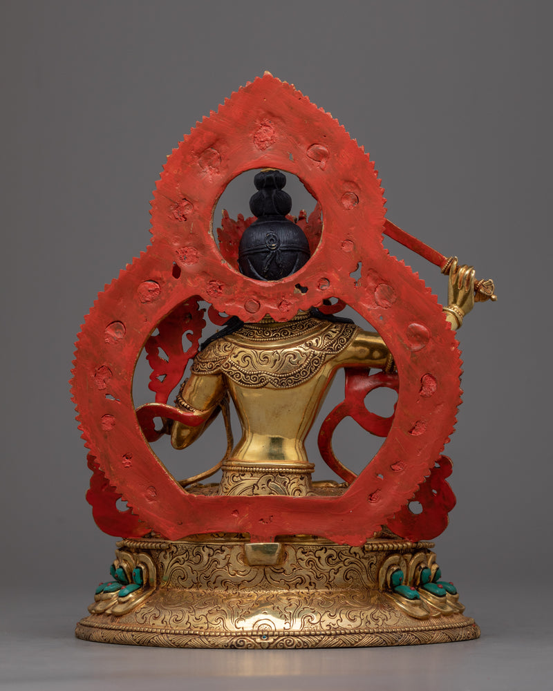 Bodhisattva Manjushri Statue | Traditional Tibetan Style Buddhist Statue of Bodhisattva