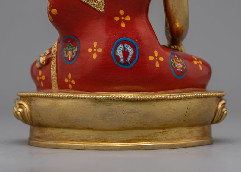 Buddha Shakyamuni Statue | Traditional Gold-Plated Himalayan Art
