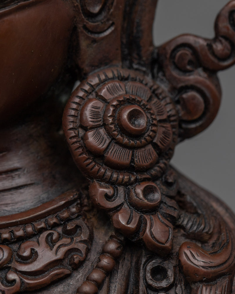 Vasudhara Oxidized Copper Statue | Himalayan Buddhist Oxidized Copper Statue