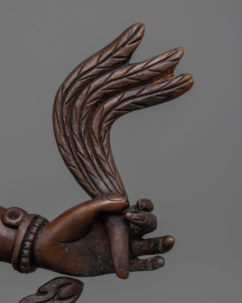 Vasudhara Oxidized Copper Statue | Himalayan Buddhist Oxidized Copper Statue