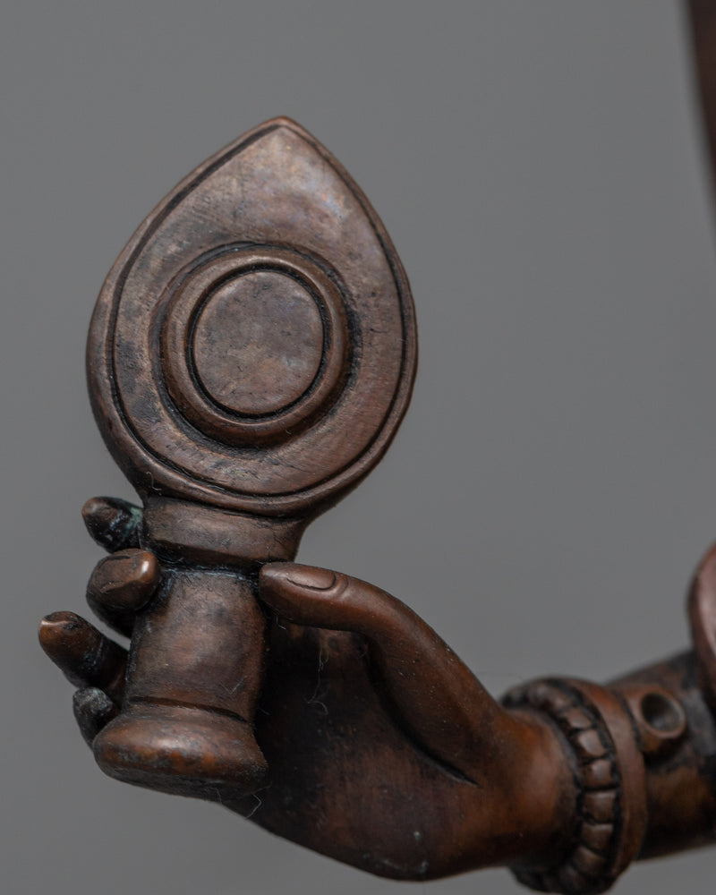 Vasudhara Oxidized Copper Statue | Himalayan Buddhist Oxidized Copper Statue