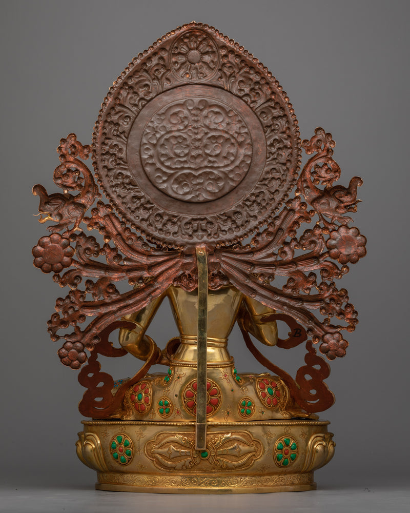 Vajrasattva Statue for Spiritual Peace and Ritual | Traditional Tibetan Style Buddhist Statue