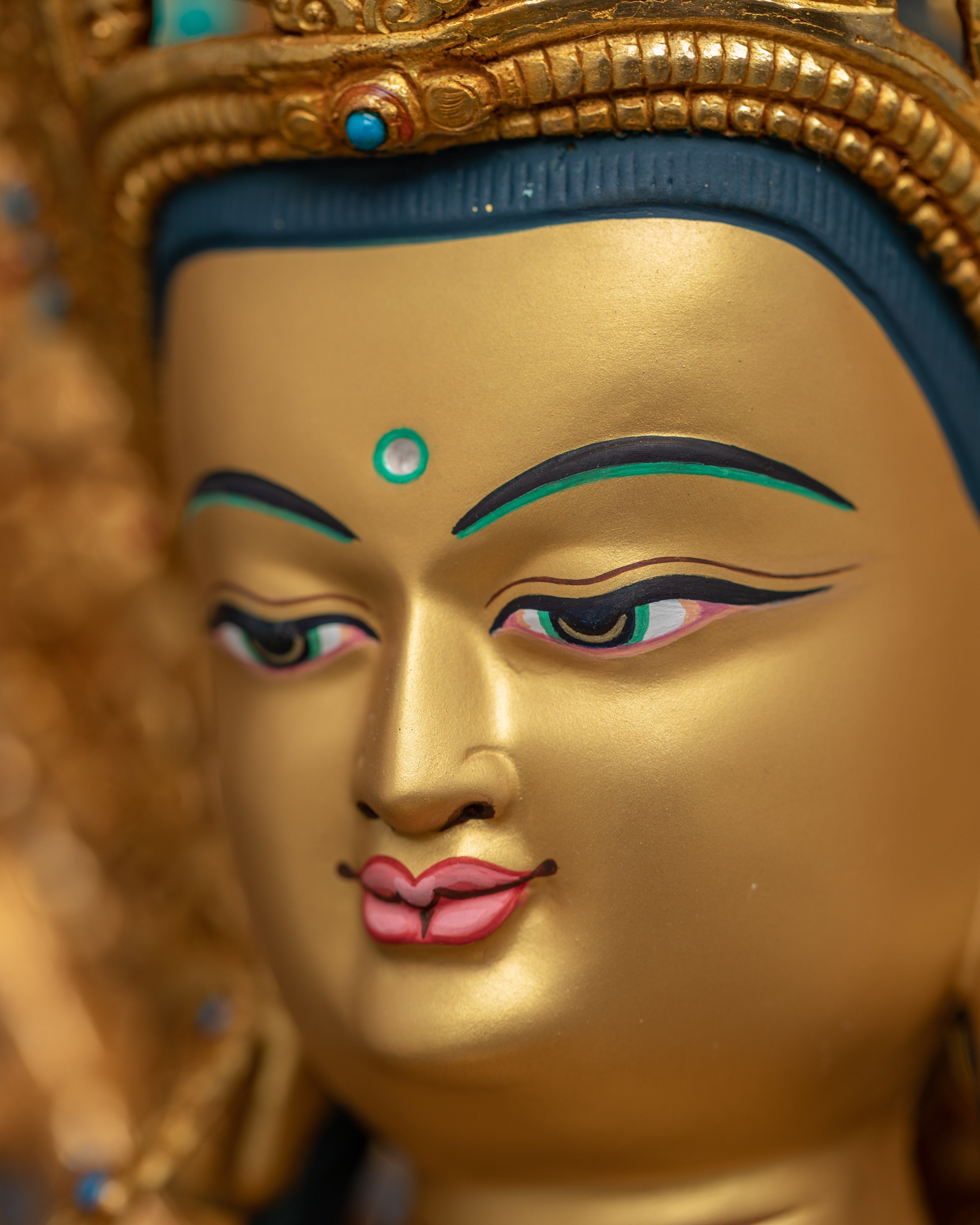 Amitayus Statue Gilded in Gold | Lord of Boundless Life, Amitayus Buddha