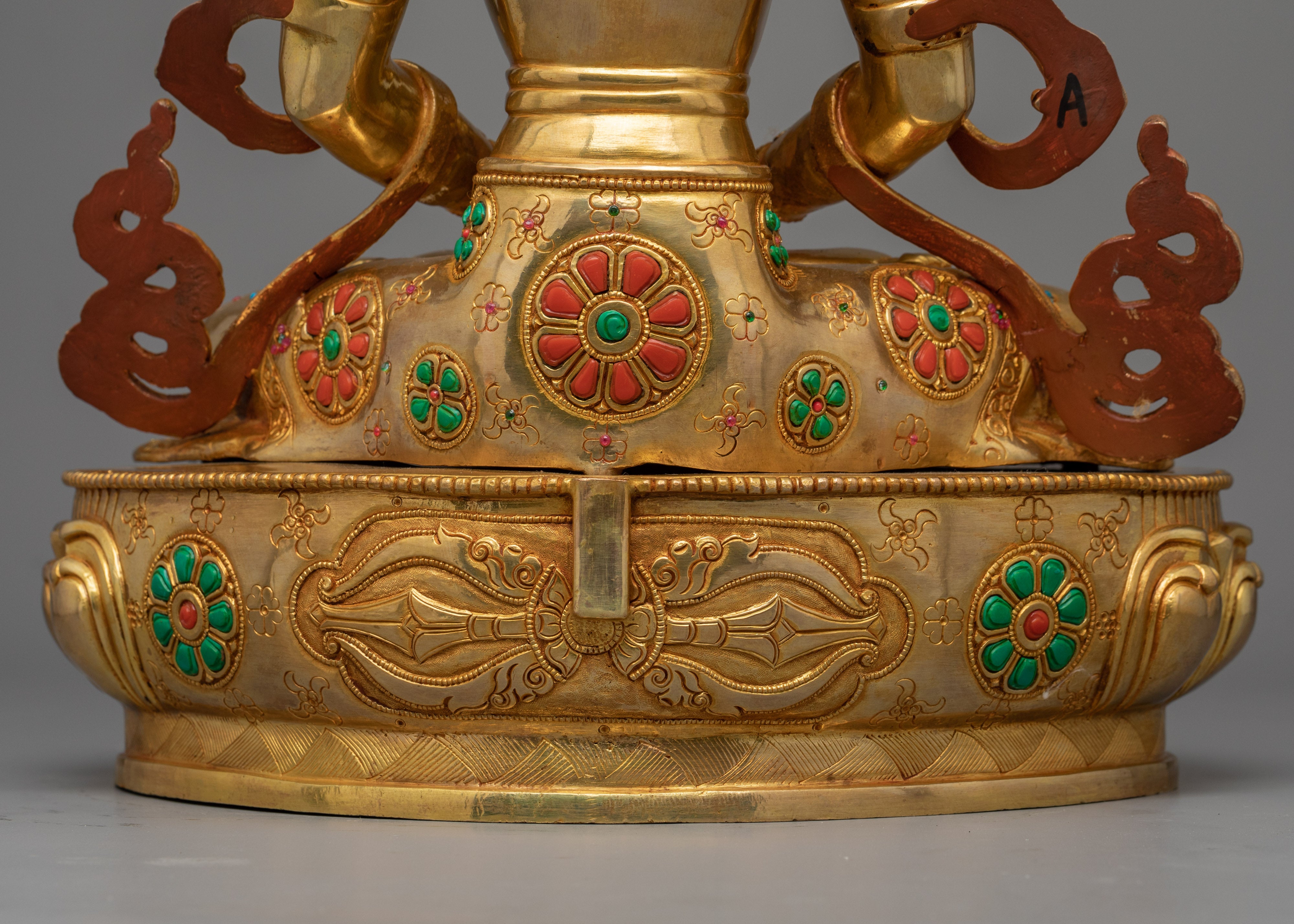 Amitayus Statue Gilded in Gold | Lord of Boundless Life, Amitayus Buddha